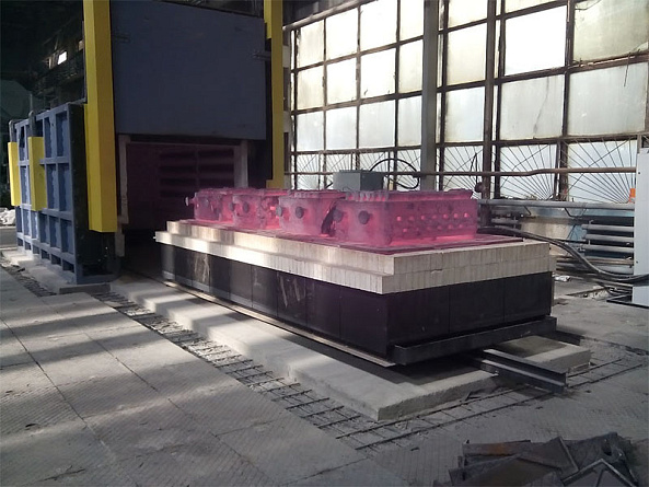 Запуск на ОАО ОМСКТРАНСМАШ термических печей IOB с выкатным подом