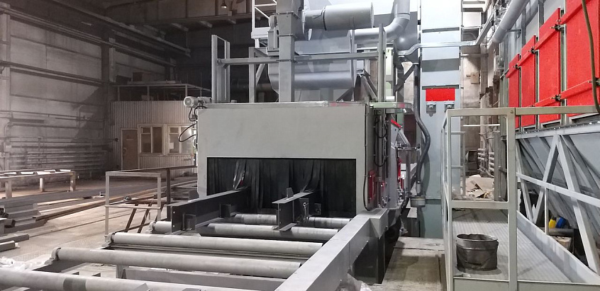 Запуск на ООО УЗМК новой  дробеметной установки STEM