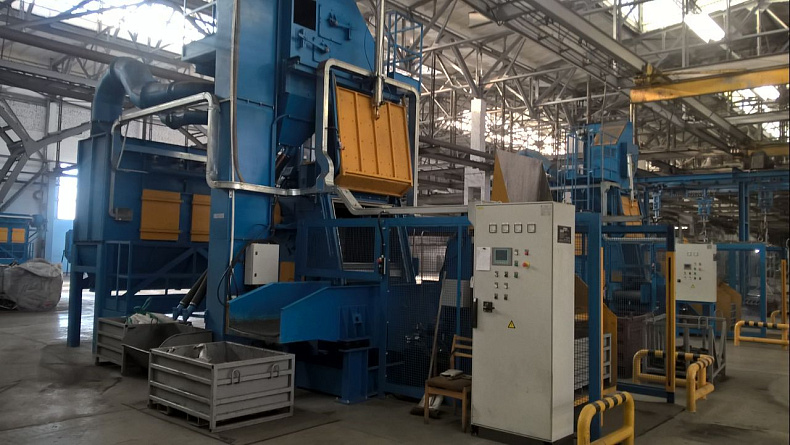 Запуск на ПАО ТМЗ трех дробеметных установок