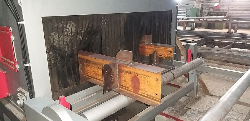 Запуск на ООО УЗМК новой  дробеметной установки STEM