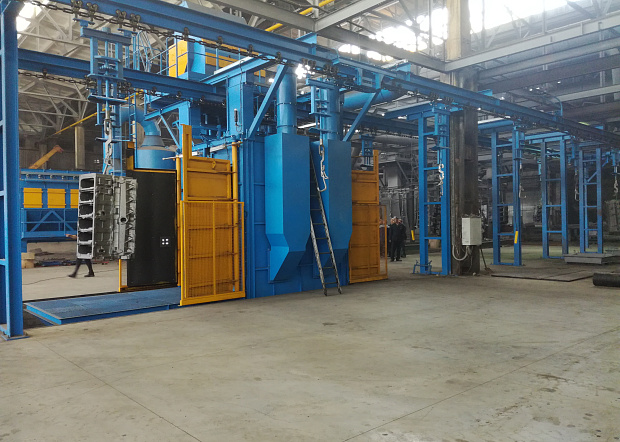 Запуск на ПАО ТМЗ трех дробеметных установок