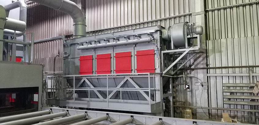 Запуск на ООО УЗМК новой  дробеметной установки STEM