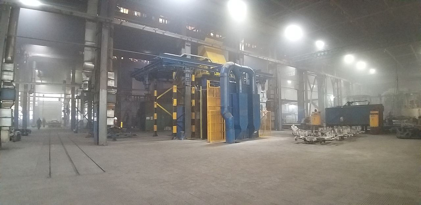 ОАО ВКМ-СТАЛЬ ввел в эксплуатацию дробеметную установку STEM