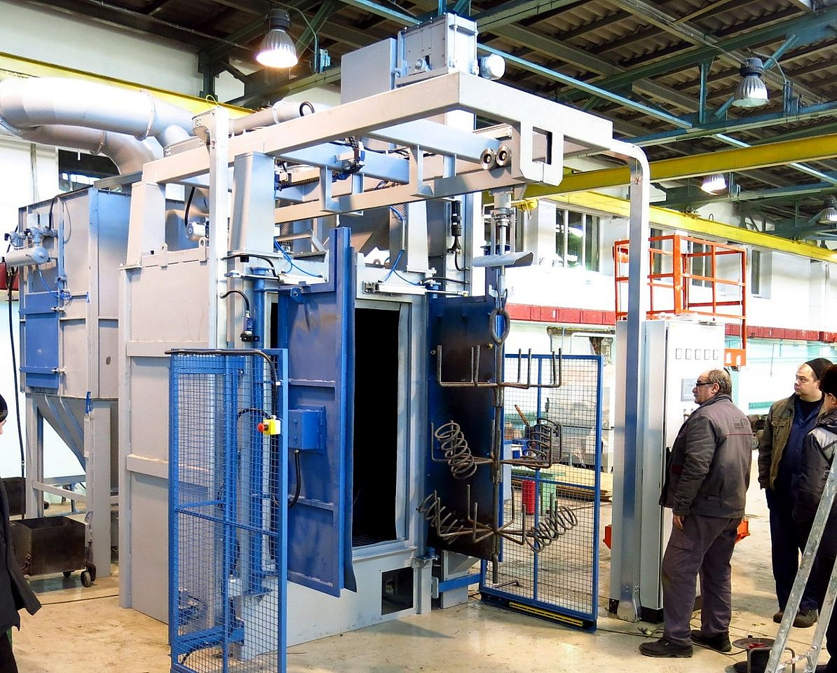 Запуск на АО Транспневматика новой дробеметной установки STEM